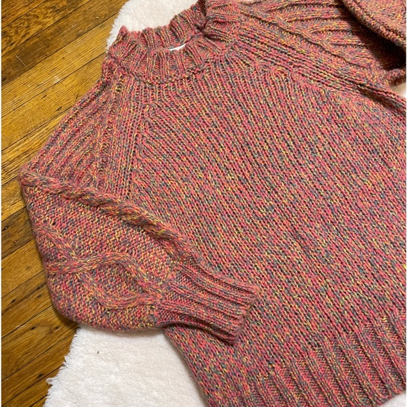 Skovhuus alpaca blend chunky knit multicolor sweater woman’s size small - Picture 4 of 8